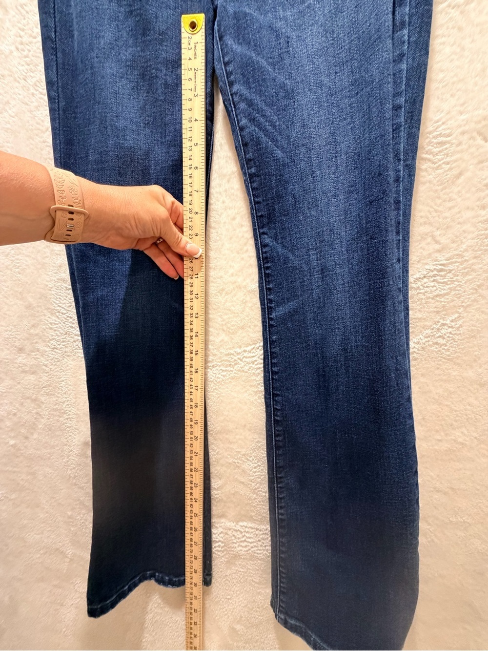 Judy Blue Slim Boot Cut Jeans Mid Rise Stretch Denim Size 27 Dark Wash - Picture 10 of 14